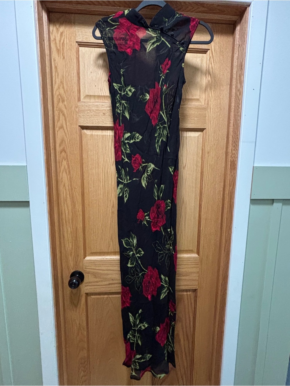 Vintage Cache rose high neck formal gown womens 4 - Picture 6 of 6